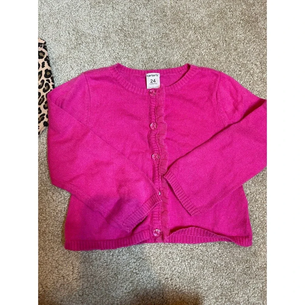 lot of 4 Carter's‎ baby girl sweaters dress size 24m long sleeve